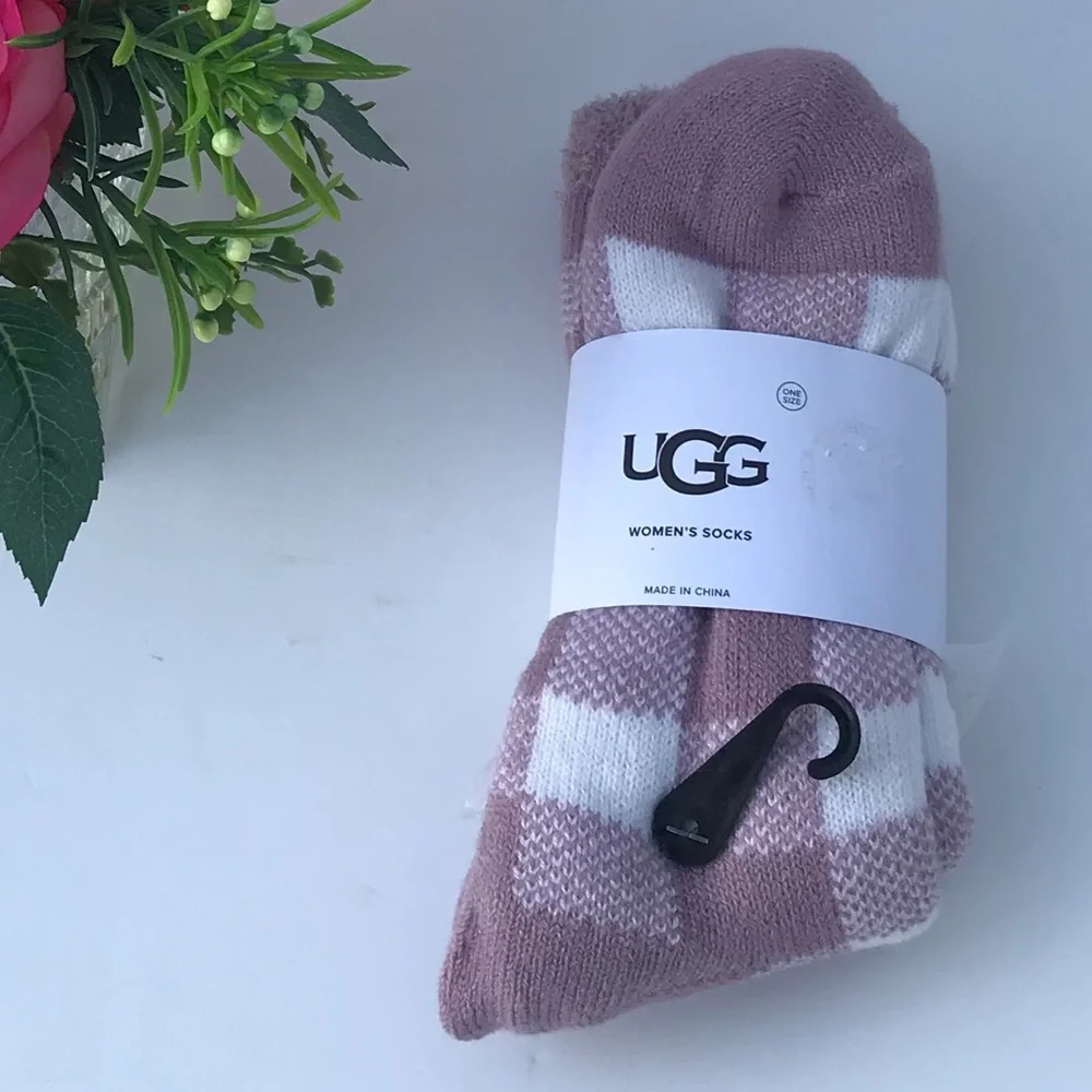 UGG Vanna Check Fleece Lined Sock - Picture 6 of 8
